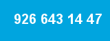 926 643 14 47 926 643 14 47
